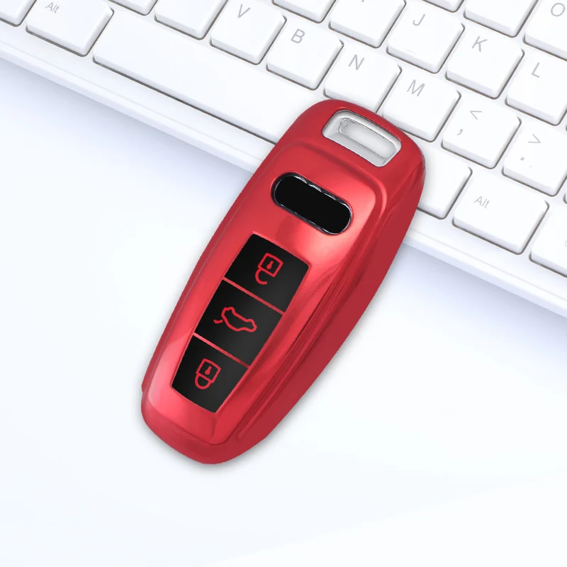Водонепроницаемый новый мягкий ТПУ чехол для дистанционного ключа от машины Audi