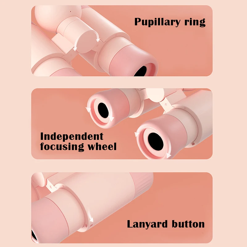 

Newly Outdoor Exploration Detachable Binoculars Cute Cartoon Magnifying Glass Explorees Toys for Kids Children S66