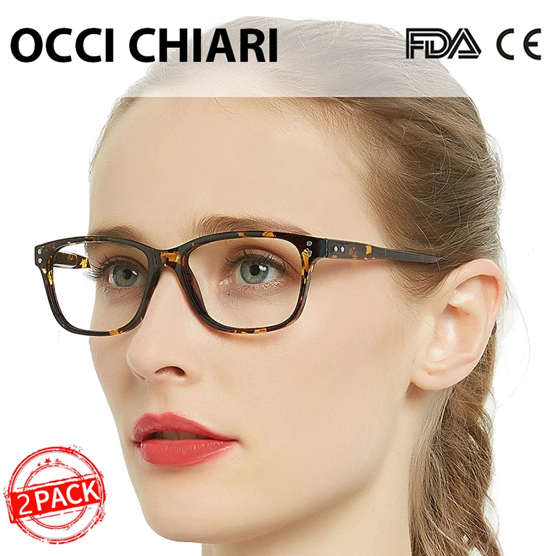OCCI CHIARI, 2 упаковки, анти-синие блокирующие очки для чтения, женские многофокальные прогрессивные очки+ 1,0+ 1,5+ 2,0+ 2,5+ 3,0+ 3,5 подарок для мамы
