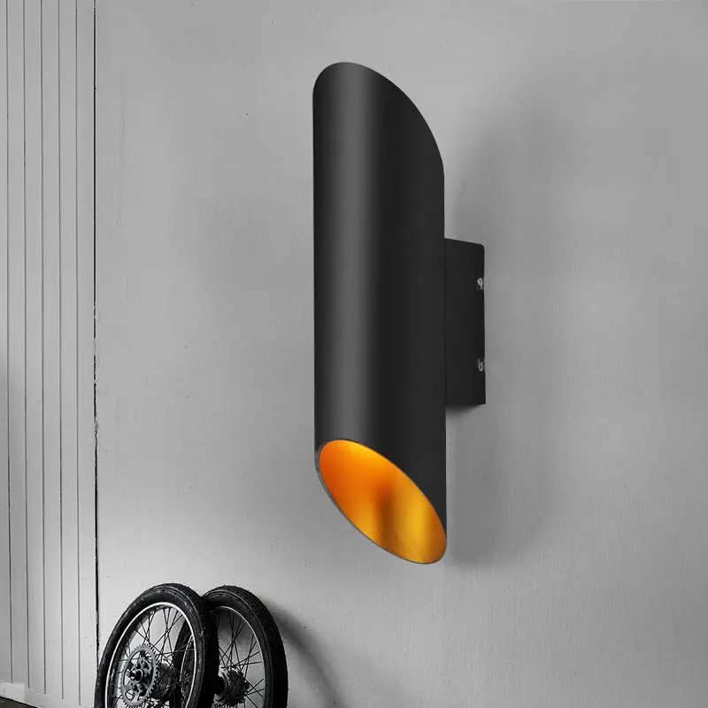 

Nordic Art Eclipse Led Wall Light Luxury Retro Copper Wall Lamp Bedroom Bedside Led Lamp Creative Industrial Decor Mirror Light
