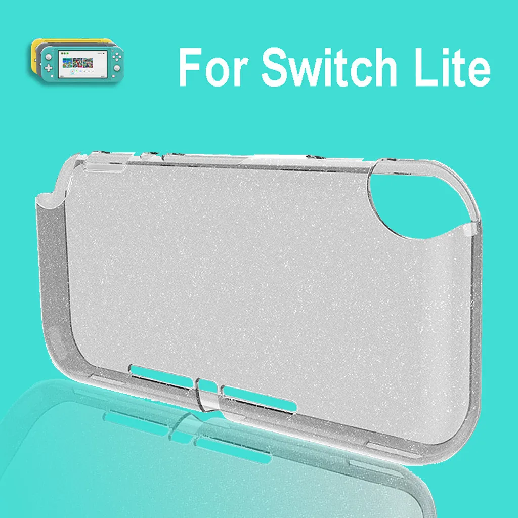 Чехол для NS Switch Lite ультратонкий прозрачный защитный чехол из ТПУ с кристаллами