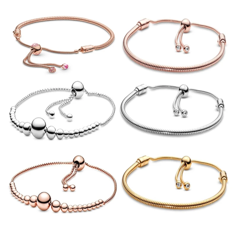 Женский браслет из серебра 925 пробы с бусинами | Украшения и аксессуары