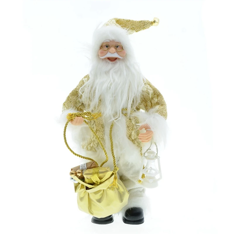 

30Cm Christmas Decoration Santa Claus Doll Christmas Tree Fireplace Ornament New Year Home Decor Exquisite Kids Gift