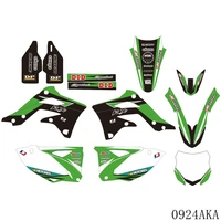 full graphics decals stickers motorcycle background custom number for kawasaki kxf 450 kxf450 kx 450f 2012 2013 2014 2015