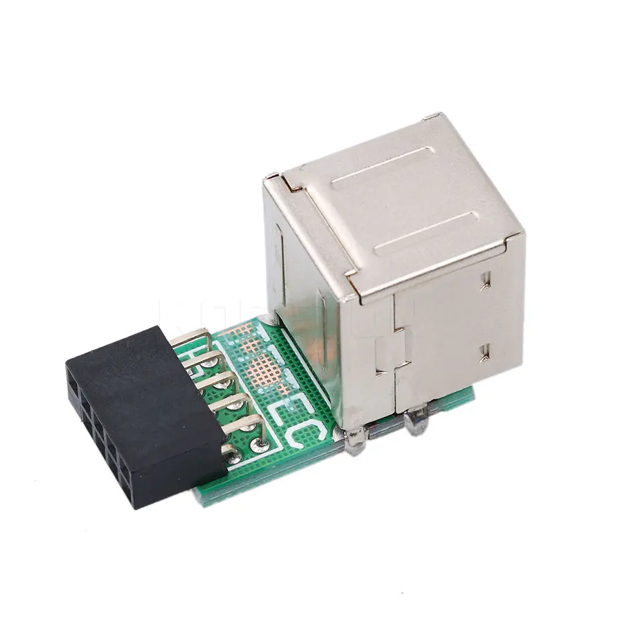 Kebidu Внутренний ПК USB 2 Порты и разъёмы 0 9Pin Female до Женский адаптер конвертер