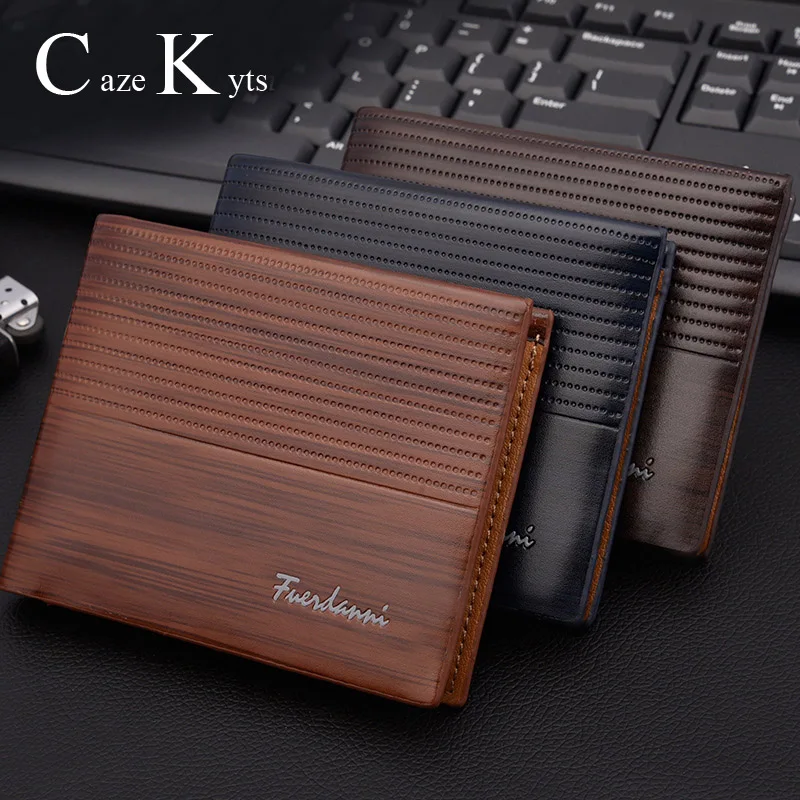 Большой Вместительный бумажник новый мужской короткий кошелек европейский и