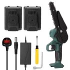 Портативная электрическая мини-пила для обрезки дерева, 21 в, две батареи