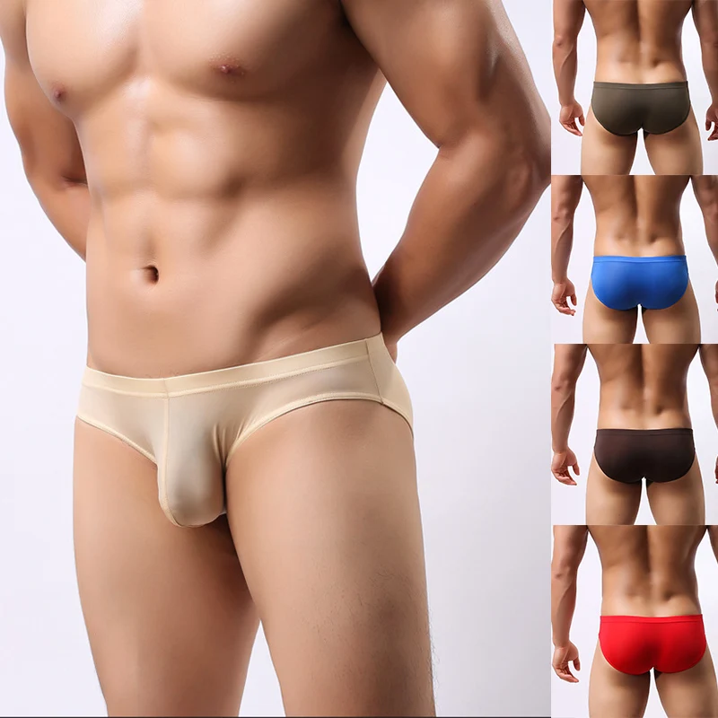 Мужские U Выпуклые Трусики с карманом сексуальные ультратонкие брифы для мужчин