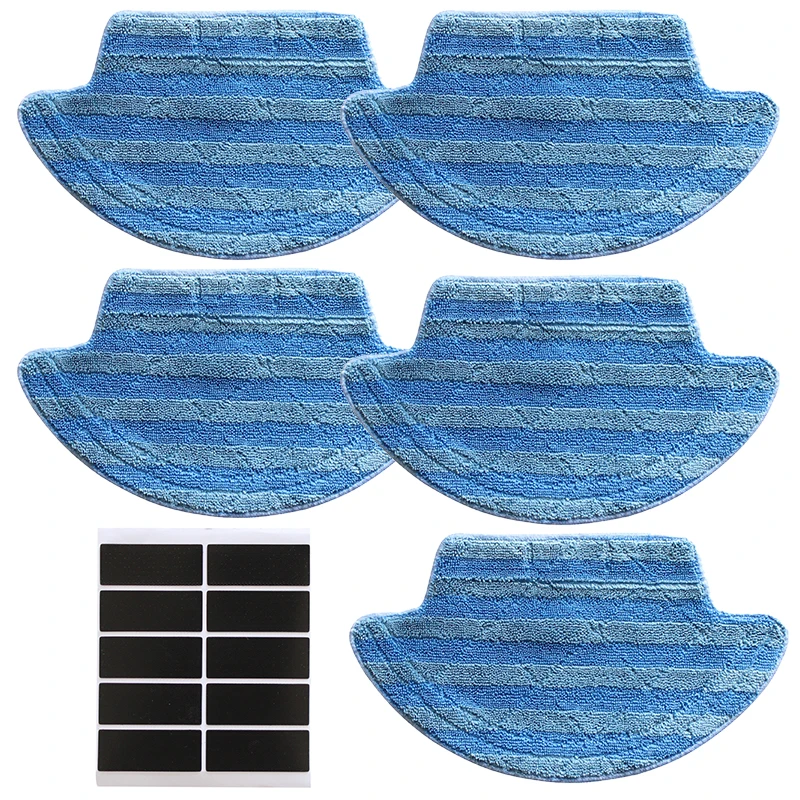 

5xMop Cloth+10xPaster For Ilife V55 Pro Robot Vacuum Cleaner Accessories Tools