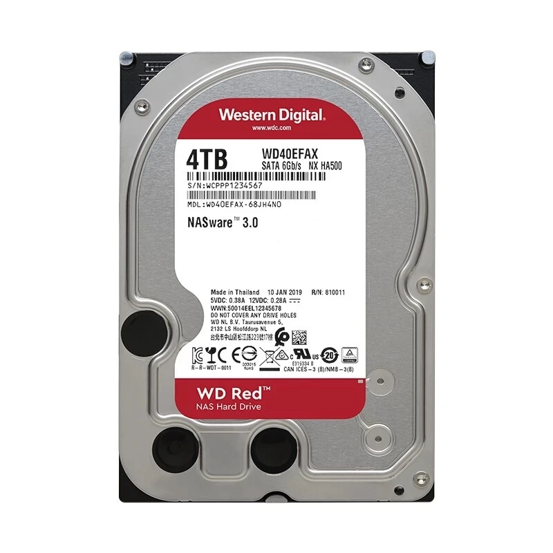 Жесткий диск Western Digital WD Red NAS HDD 5400 дюйма 6 ТБ 4 8T SATA 3 5 Мб кэш-памяти | Компьютеры и
