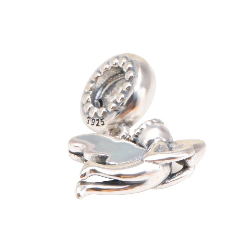 

Authentic 925 Sterling Silver Charm New Creative Angel Love Classic Pendant Fit Pandora Women Bracelet & Necklace Diy Jewelry