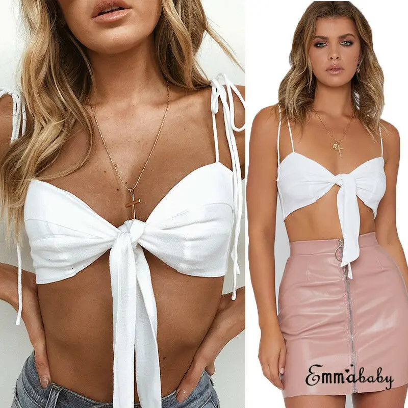 Полосатая майка с бабочкой топы на бретельках для женщин летняя сексуальная