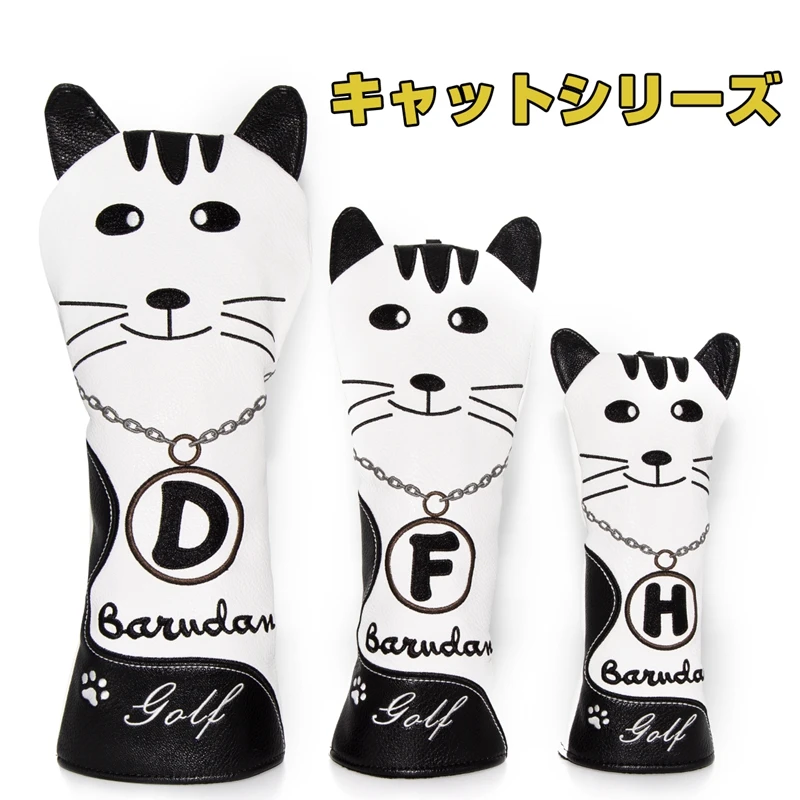Набор головных уборов для гольф клуба милый кот Япония деревянная крышка гольфа 1