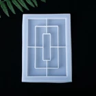 1 шт Прозрачная силиконовая форма тетрис прессформы DIY ювелирных изделий прессформы эпоксидной смолы ювелирных изделий прессформы