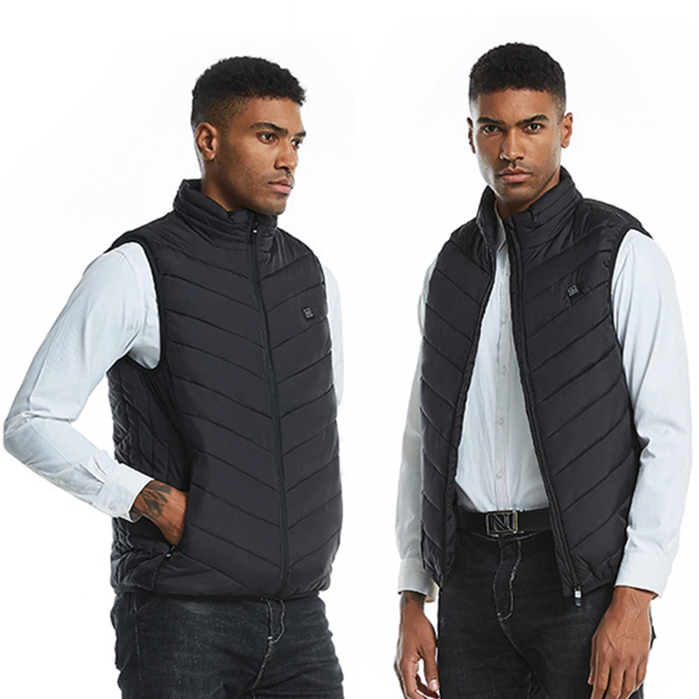 Мужской теплый жилет на молнии хлопковый в полоску с карманами без рукавов