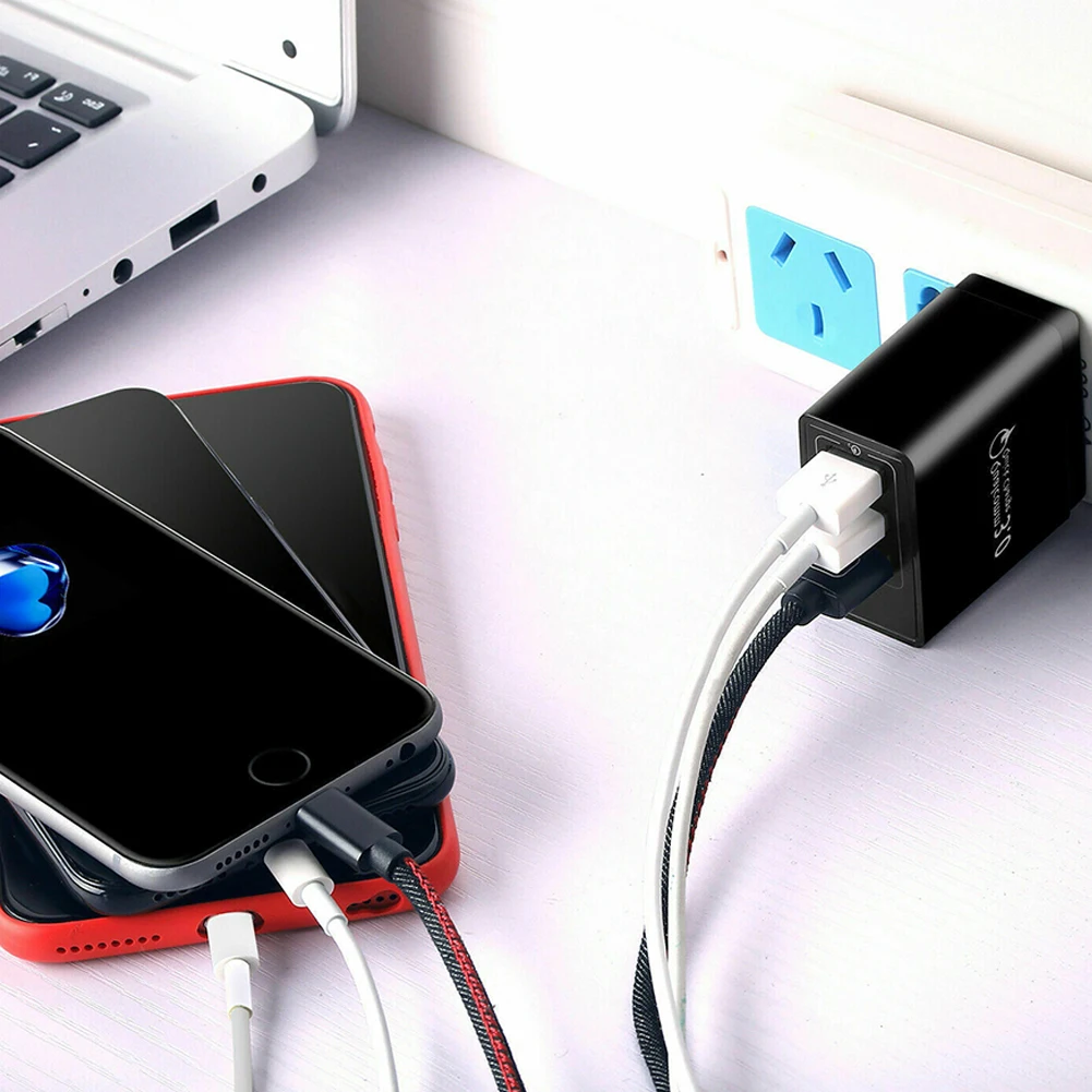 USB концентратор для быстрой зарядки настенное зарядное устройство адаптер