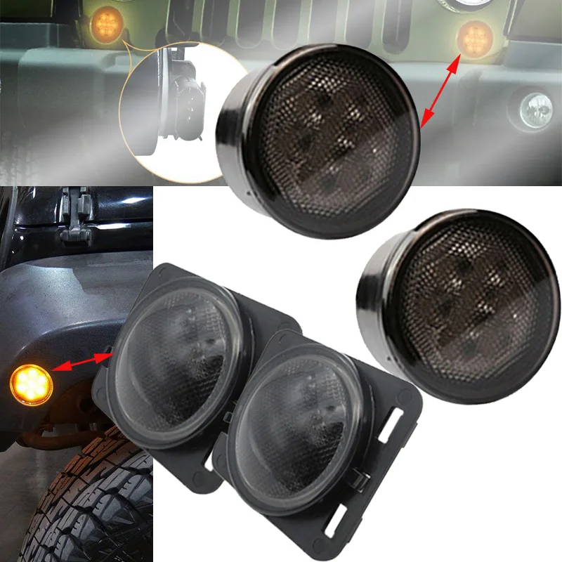 1 пара переднее крыло осветительный светильник и дымовых линз Передняя Решетка