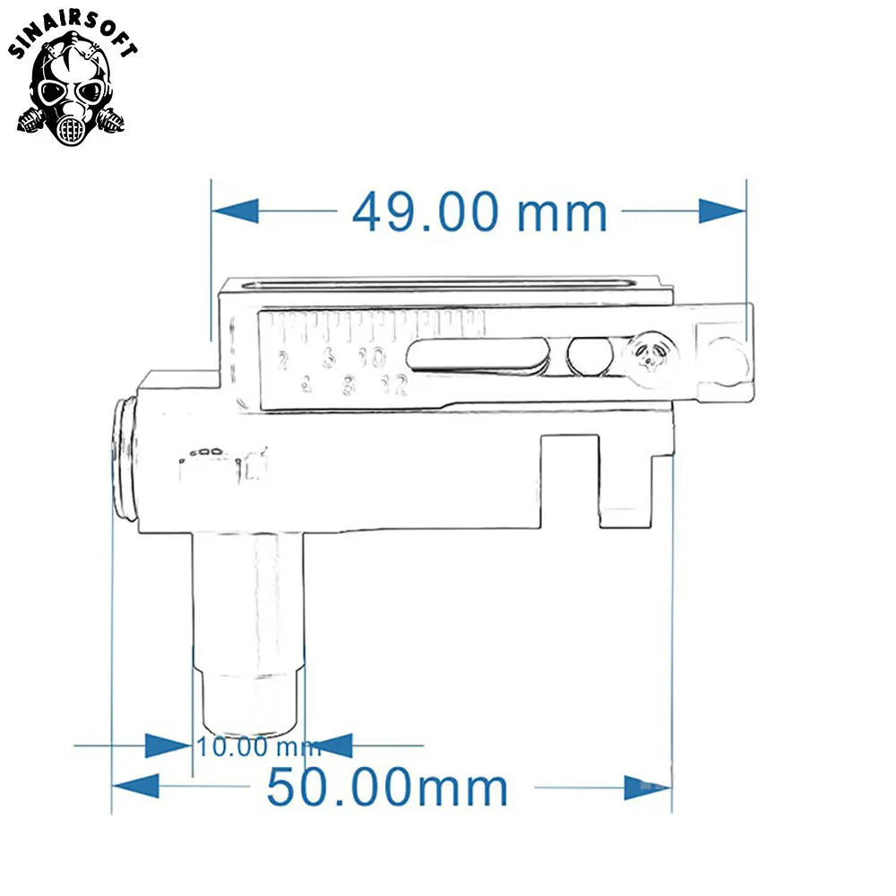 SINAIRSOFT Высокая точность CNC 7075 Алюминиевый страйкбол AK Hop Up Air Camera Набор для AEG