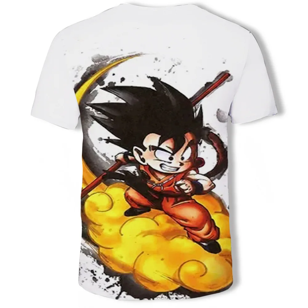Супер Saiyan 3D футболка аниме Dragon Ball Z Goku летние модные футболки для мужчин/мальчиков