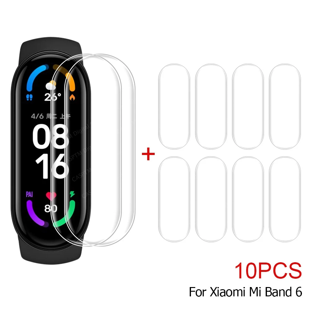Гидрогелевая Защитная пленка для Xiaomi Mi Band 6 5 4 3 не стеклянная смарт часов MiBand Mi3 Mi4