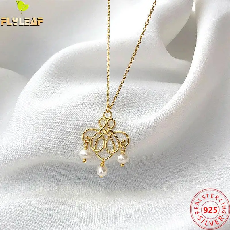 

Женское ожерелье из серебра 100% пробы, с жемчугом и драгоценным камнем