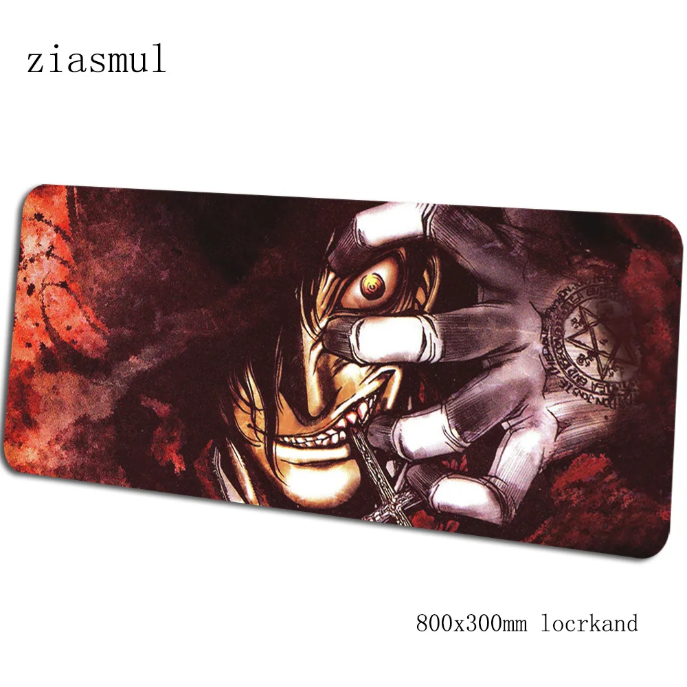 Hellsing коврик для мыши 800x300x3 мм, компьютерный коврик для мыши, геймерский геймпад, ПК, толстый игровой коврик для мыши, офисный коврик для мыши - Цвет: pattern 2