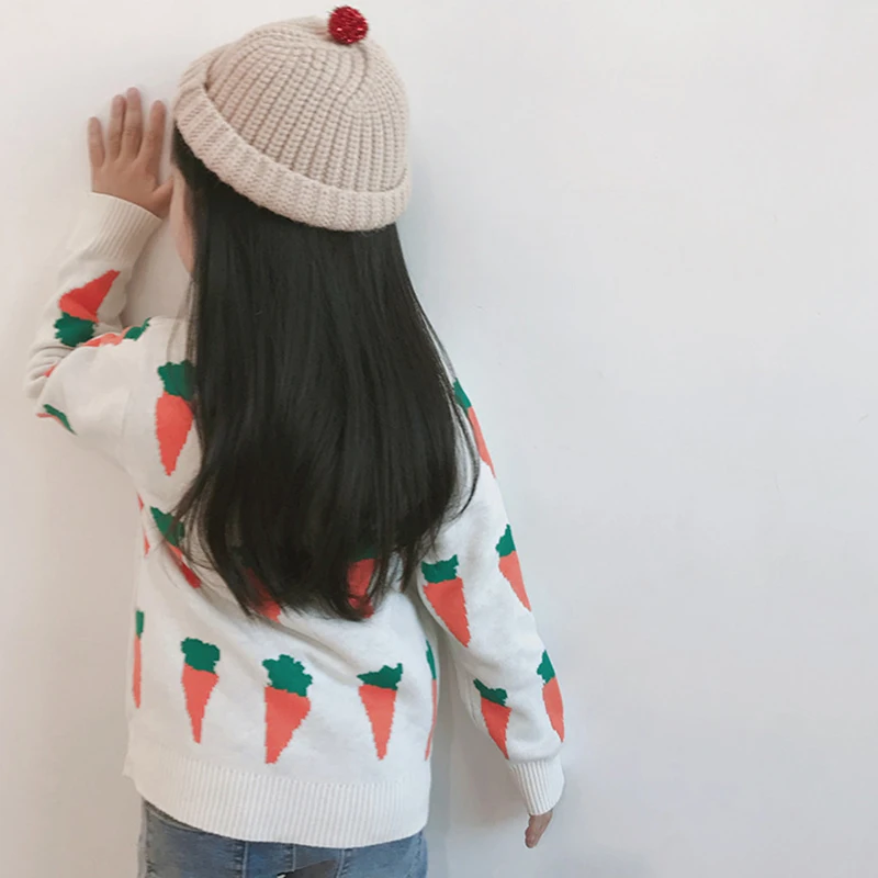 Осенние искусственные свитера для маленьких девочек и мальчиков вязаная верхняя