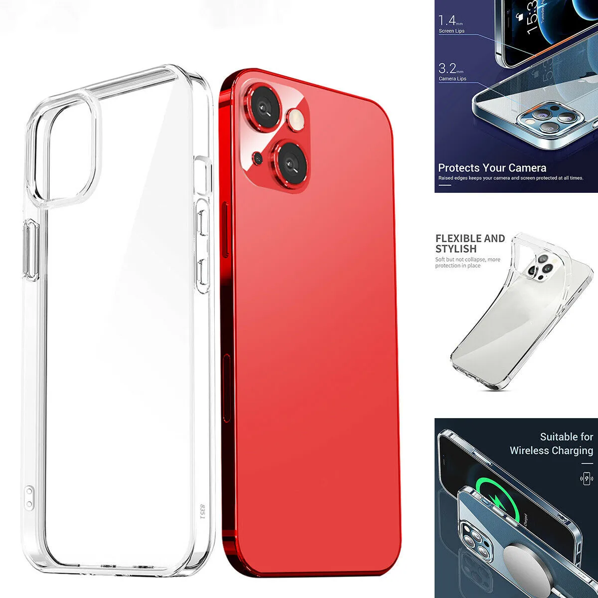 

Silicone Soft TPU Phone Case for iPhone 13 Pro MaxBack Cover Case for iPhone 13 Pro Max