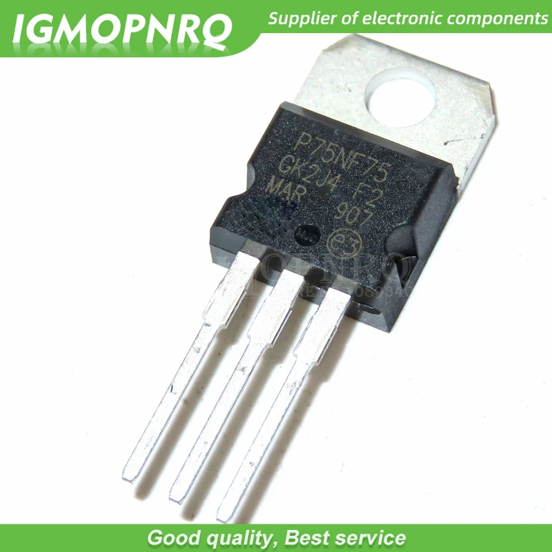 10 шт./лот P75NF75 STP75NF75 FET 75NF75 контроллер двигателя DIP TO 220 новый оригинальный| |