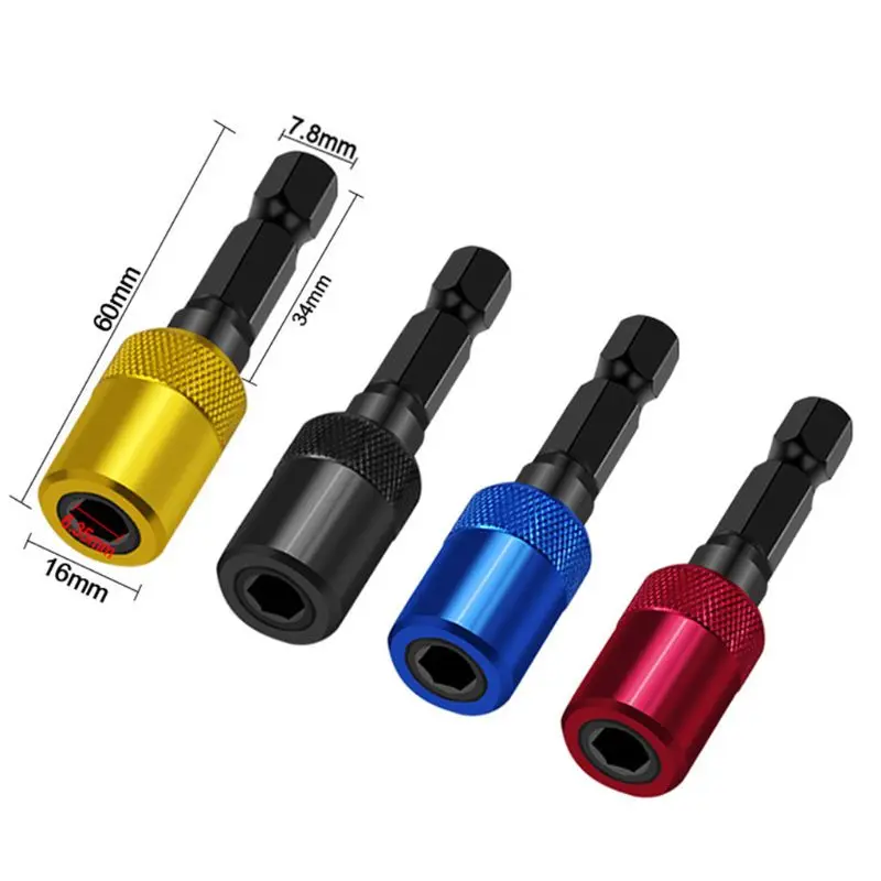 

1/4 inch Hex Shank Quick Release Electric Screwdriver Magnetic Extension Rod Bit