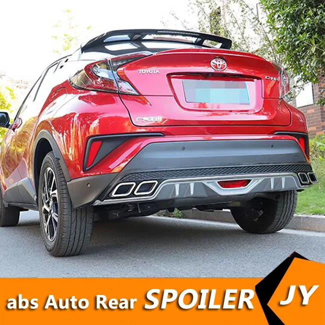 Для TOYOTA CHR Body kit спойлер- CH-R задний ABS задний спойлер передний бампер диффузор защитные бамперы