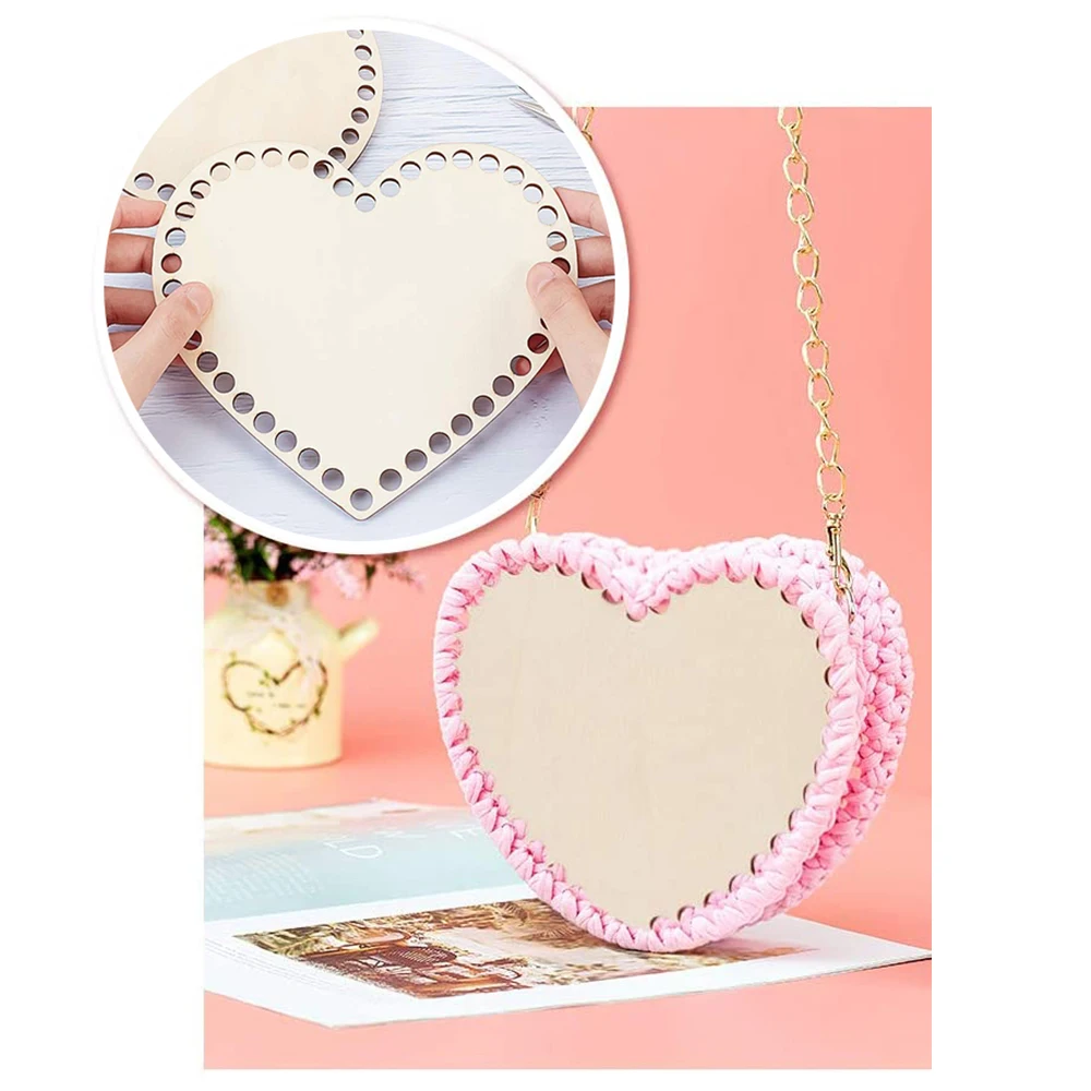 2 шт. корзина из натурального дерева в форме сердца|Поделки дерева| |