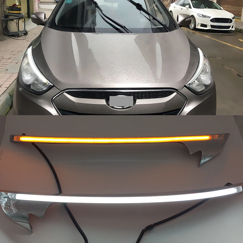 Автомобильная проблесковая 1 комплект для Hyundai IX35 2010 2011 2012 2013 Светодиодный
