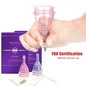 Менструальная чаша, медицинский силиконовый продукт для женской гигиены, чашка Copa против боковой протечки, многоразовая чаша для ухода за влагалищем