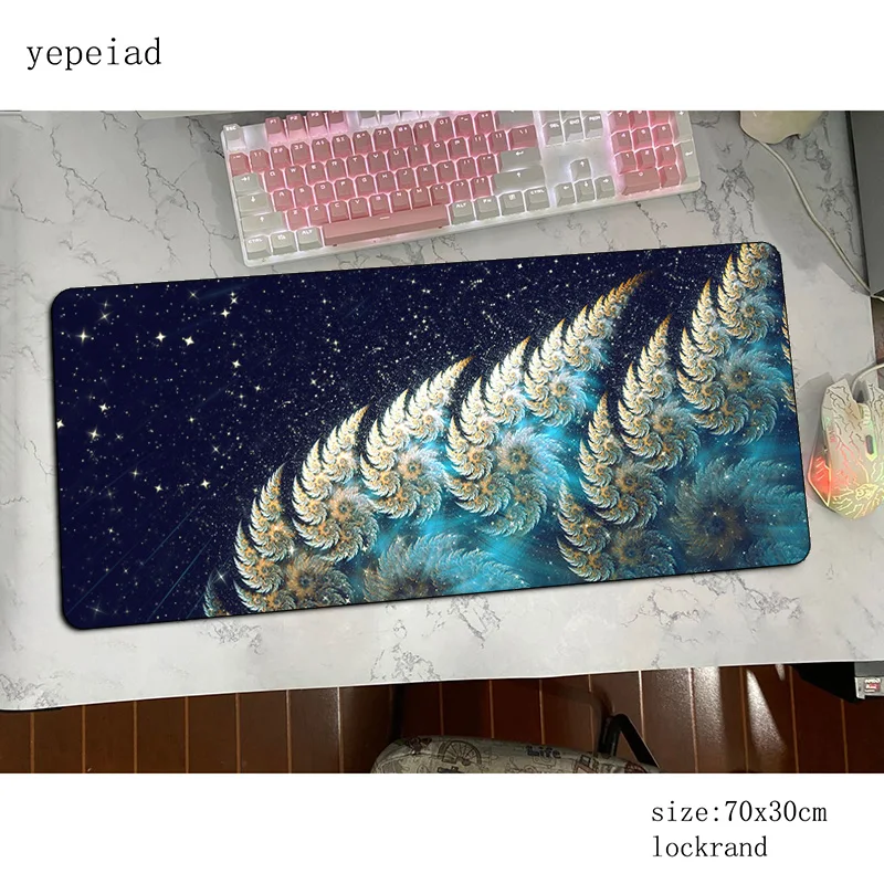 

fractal art mouse pad 70x30cm mousepads 3d best gaming mousepad gamer Fashion large personalized mouse pads keyboard pc pad