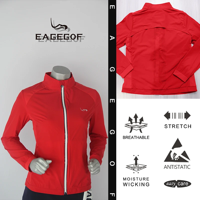 EAGEGOF Женская одежда для гольфа Дамское пальто с длинными рукавами рубашки