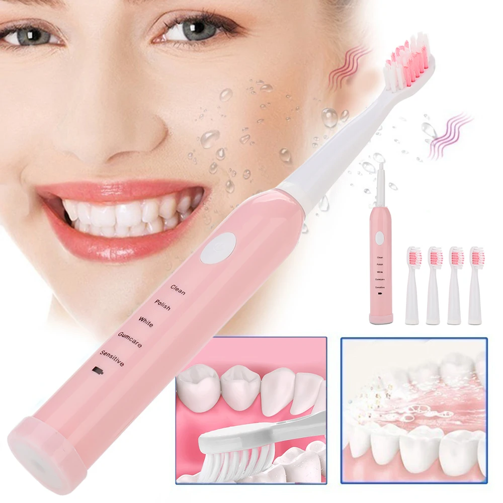 

Powerful Ultrasonic Electric Toothbrush Rechargeable Washable USB Rechargeable Electronic Whitening Waterproof Teeth Brush