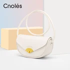 Элегантная роскошная женская сумка на плечо Cnoles, сумка через плечо, брендовые дизайнерские женские сумки-мессенджеры из натуральной кожи