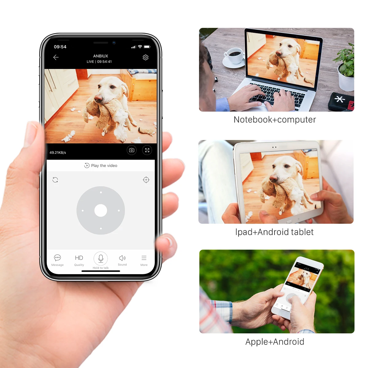 BESDER 1080P Wireless IP Camera Intelligent Human Auto Tracking Home Security Surveillance CCTV Network Mini WiFi Camera Audio