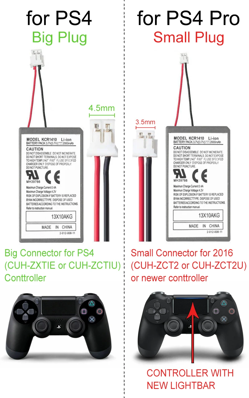 2 шт. аккумуляторные батарейки 2000 мАч и USB-кабель для зарядки Sony PS4 | Электроника