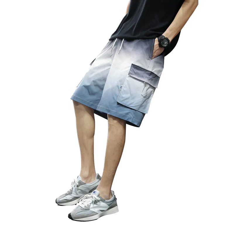 

Summer 2021 new Instagram trend Loose Side Bag Cargo Pants for Korean version Gradual Lovers Shorts for Men