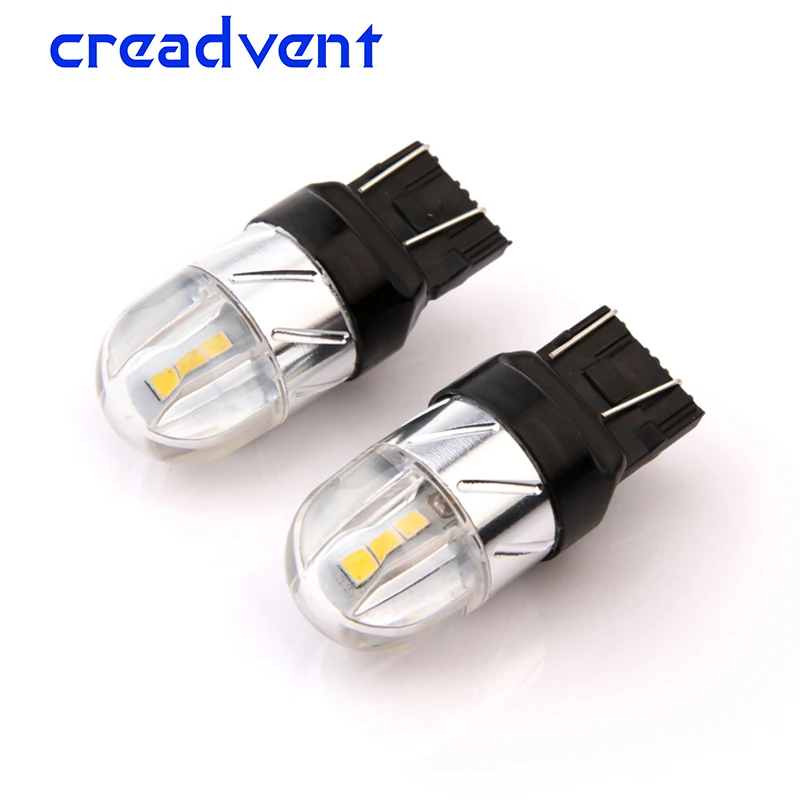2x Led T20 7443 W21/5 Вт 3030 6SMD 4 автомобильный светильник светодиодный указатель поворота