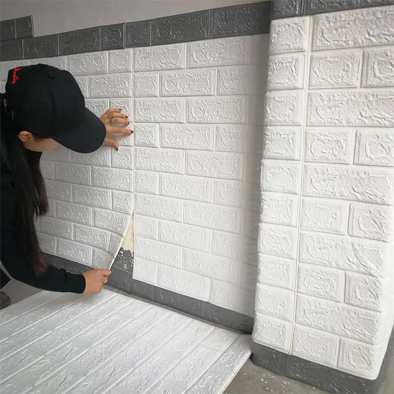 3D Самоклеящиеся водостойкие Наклейки на стены из искусственного кирпича