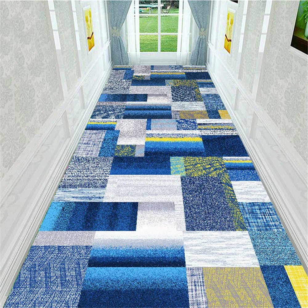 

Geometric Corridor Rug Bedroom Bedside Carpet Anti Slip Balcony Kitchen Bathroom Mat Indoor Doormat Living Room Area Rug