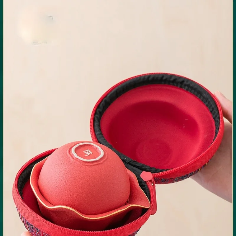 

TT Polar Element Portable Quick Cup One Pot Fills Three Cups Travel Kung Fu Tea Set Tea Making Mini Set Outdoor