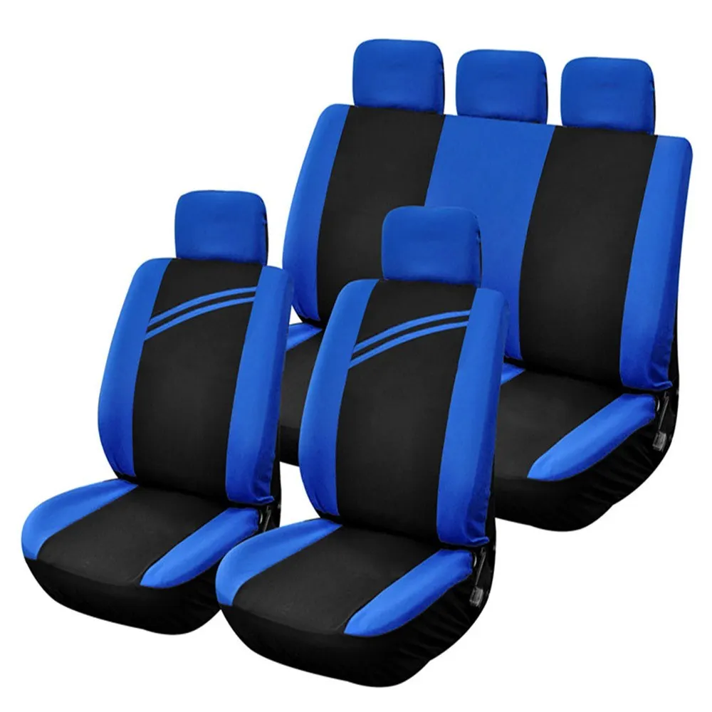 

9 Pcs Car Seat Cover Vehicle Protective Cushion Four Seasons Universal Full Surround Headrest Auto Interior Decoration for Most