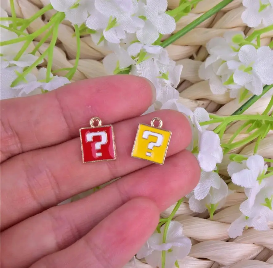 

Fashion DIY Accessory Question Mark Gold Oil Drop Alloy Pendant For Earring Charms In Jewelry Making