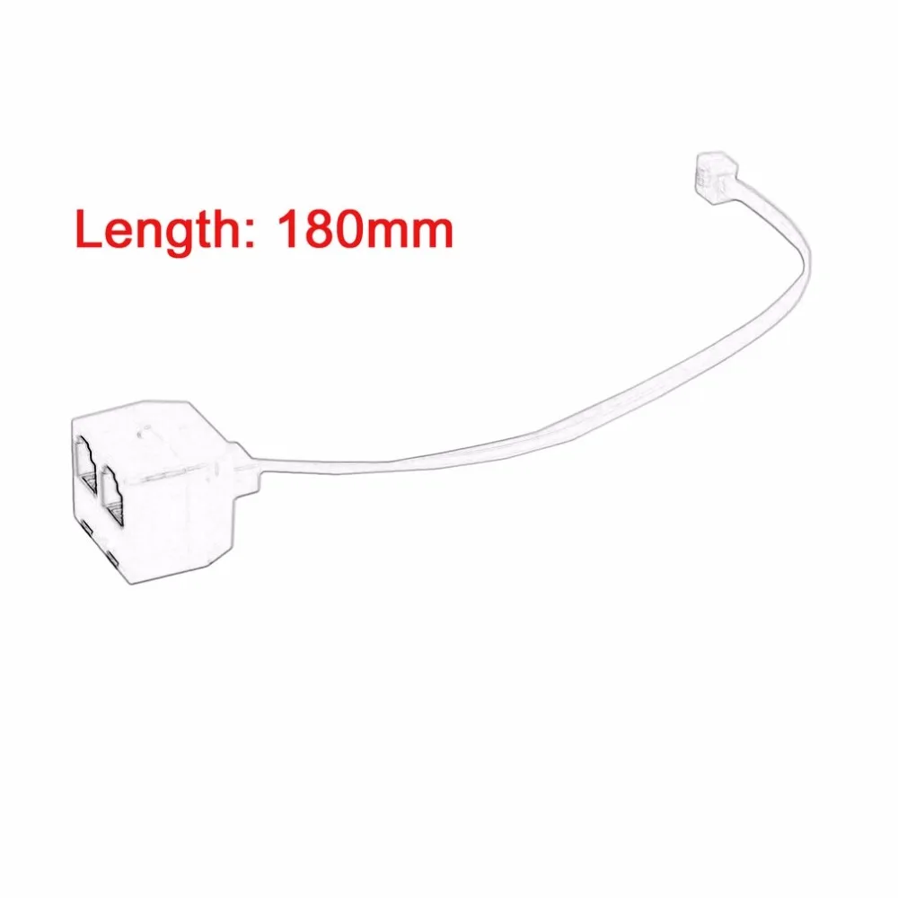 RJ11 6P4C мужчина к женский 2 Way телефонный разъем разветвитель для телефона в виде