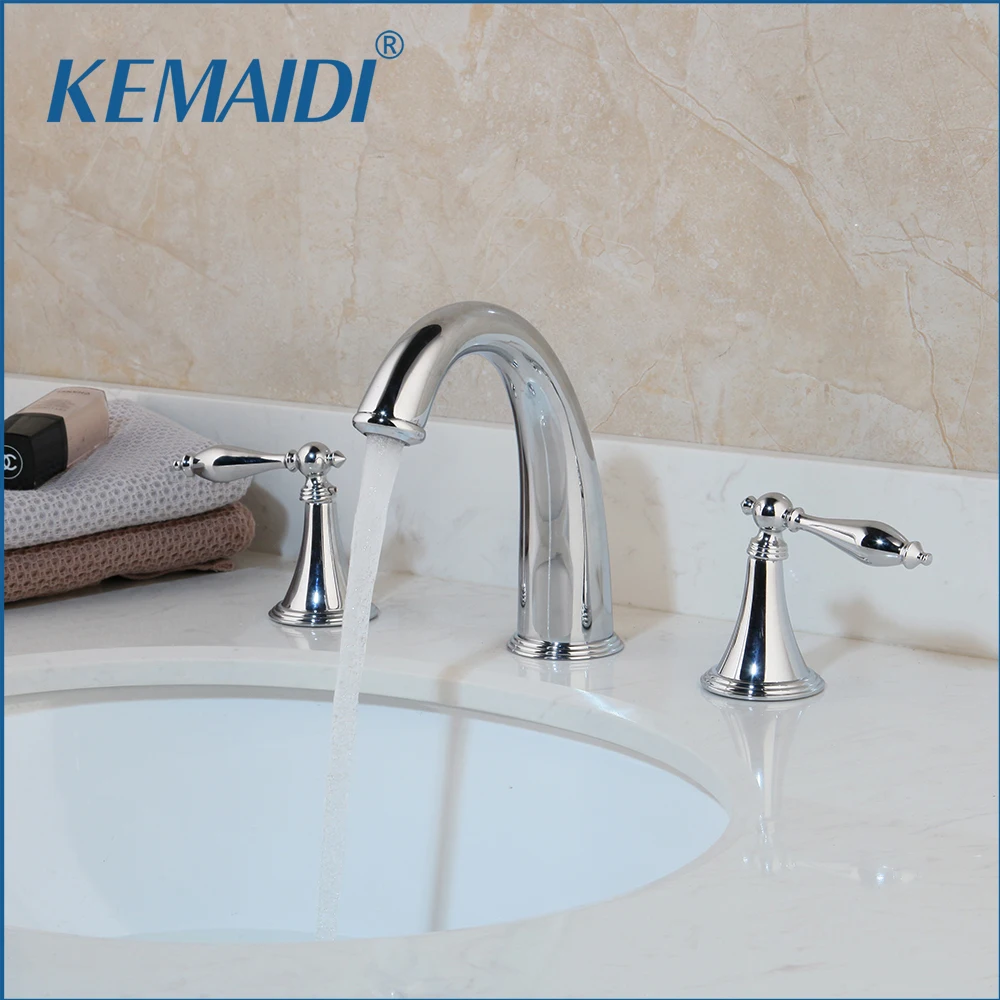 KEMAIDI Водопад Носик 3 шт. смеситель для ванны хромированный Para ванная комната душа