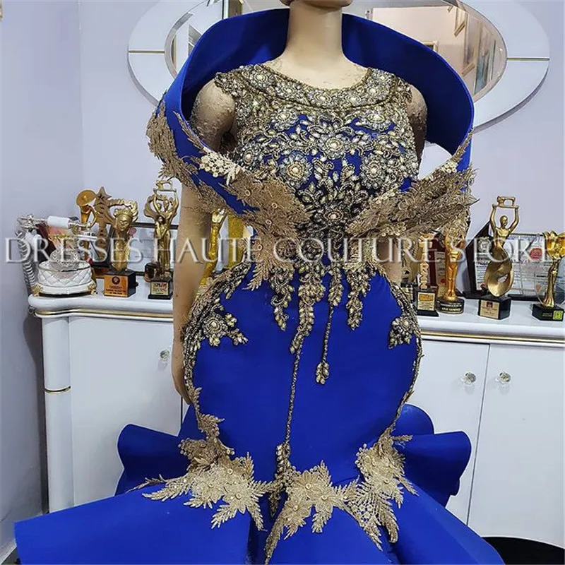 Женское вечернее платье-Русалка Aso Ebi черное кружевное платье в африканском стиле